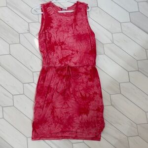 Calvin Klein Pink Tie-Dye Mini Dress